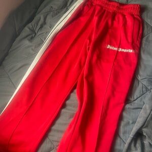 Palm Angels Kids Vibrant Red Joggers